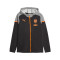 Chaqueta Valencia CF Fanswear 2023-2024 Niño Black-Medium Gray Heather-Rickie Orange