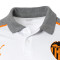 Polo Valencia CF Fanswear 2023-2024 White-Black-Rickie Orange