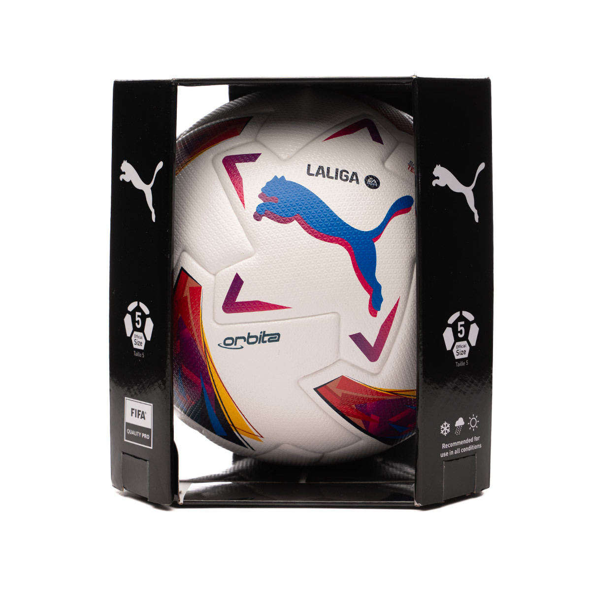 Ball Puma Official LaLiga 2023-2024 White-multi colour - Fútbol Emotion