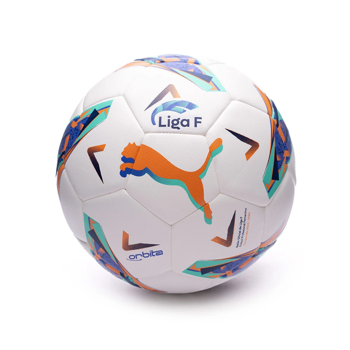 Balón Puma LaLiga F 2023-2024 White-Multi Colour - Fútbol Emotion