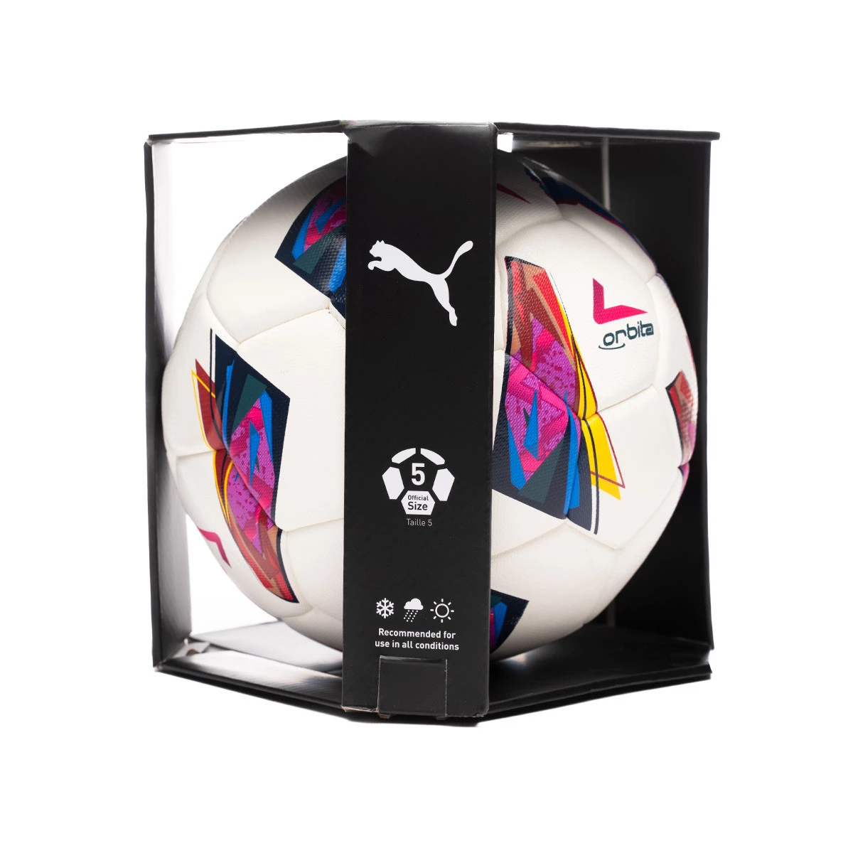 Ball Puma LaLiga Replica 2023-2024 White-multi colour - Fútbol Emotion