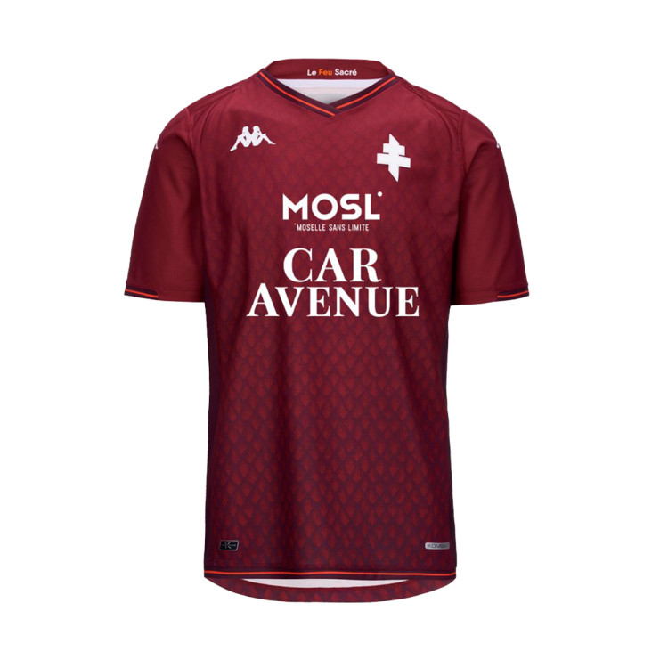 T-shirt D'entraînement FC Metz Kappa - Modèle Homme 2023/2024 - 60% Coton, 40% Polyester - Noir