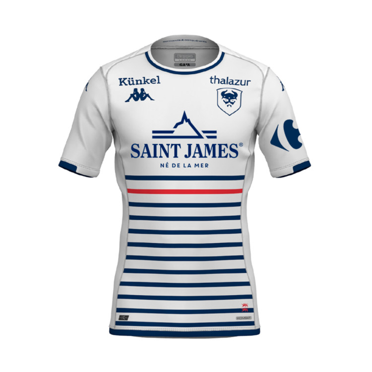 Jersey Kappa SM Caen Away Jersey 2023-2024 White-Blue-Red - Fútbol