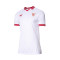Camiseta Sevilla FC Primera Equipación 2023-2024 Mujer Brilliant White-True Red