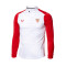 Sudadera Sevilla FC Pre-Match 2023-2024 Niño Brilliant White-True Red
