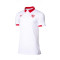 Polo Sevilla FC Fanswear 2023-2024 Brilliant White-Barbados Cherry