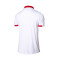 Polo Sevilla FC Fanswear 2023-2024 Brilliant White-Barbados Cherry