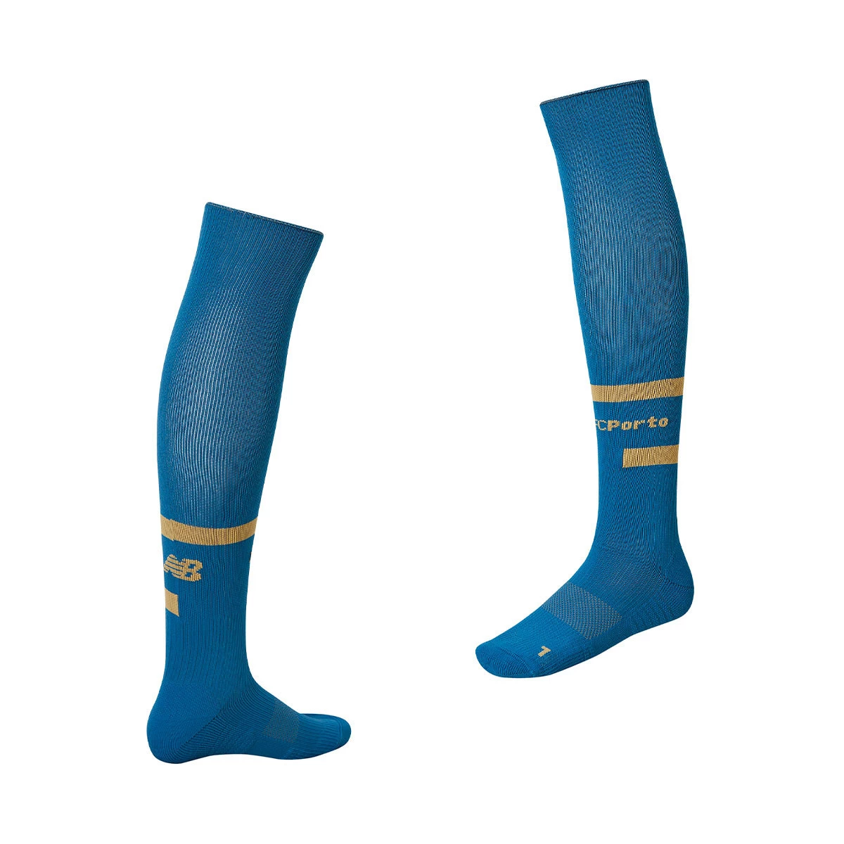 Football Socks New Balance FC Porto Third Kit Socks 2023 2024 Blue Gold Futbol Emotion