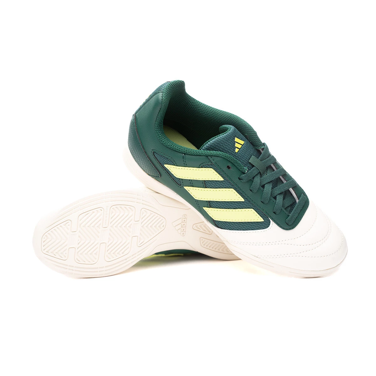 Indoor boots adidas Kids Super Sala 2 Collegiate Green Pulse Lime Off White Futbol Emotion