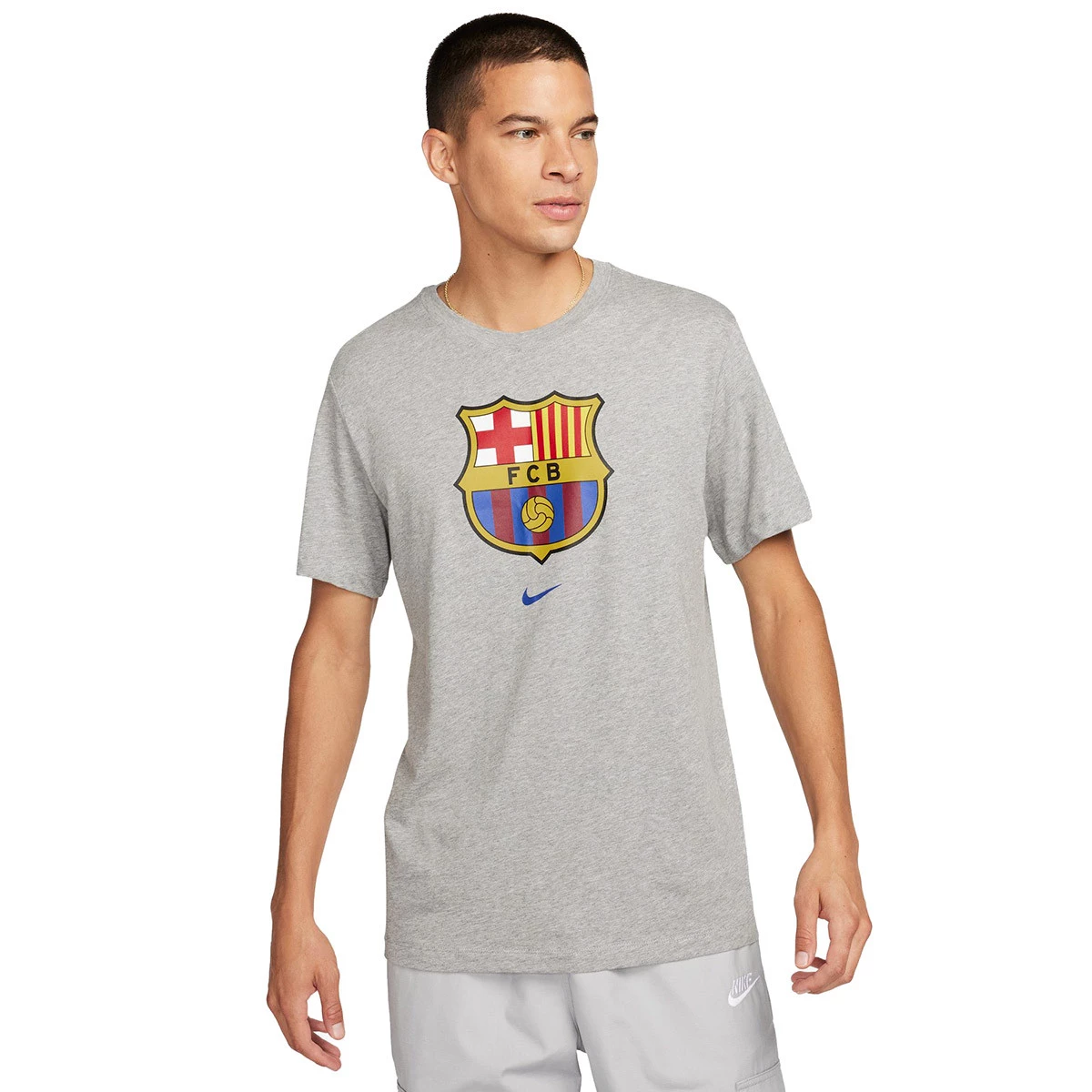Camiseta Nike FC Barcelona Fanswear 2023-2024 Grey Heather - Fútbol Emotion