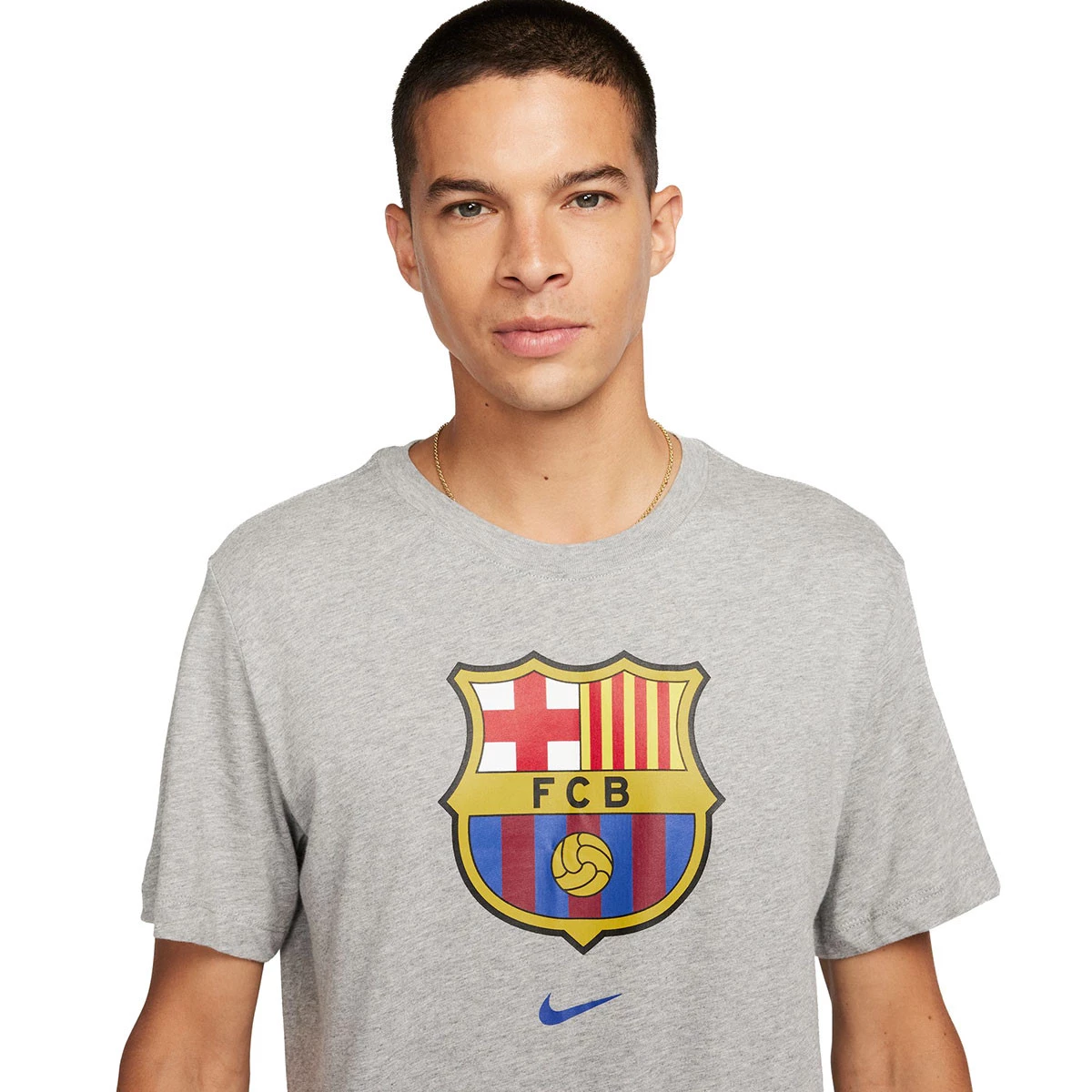 Camiseta Nike FC Barcelona Fanswear 2023-2024 Grey Heather - Fútbol Emotion