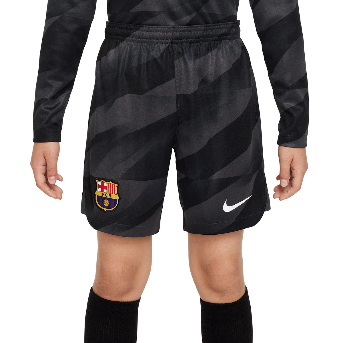 Nike Kids FC Barcelona Goalkeeper Home Jersey 2023 2024 Shorts