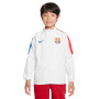 Kids FC Barcelona Fanswear 2023-2024 White-University Red-Royal Blue