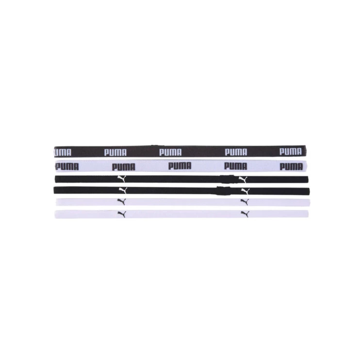 Headband Puma At Sportbands 6 Unidades Black White Futbol Emotion