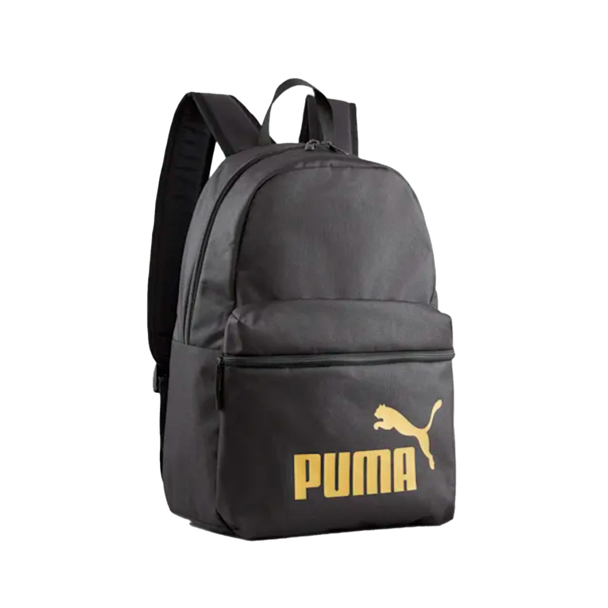 insulto Lechuguilla Sin aliento Mochila Puma Phase Backpack Black-Golden Logo - Fútbol Emotion
