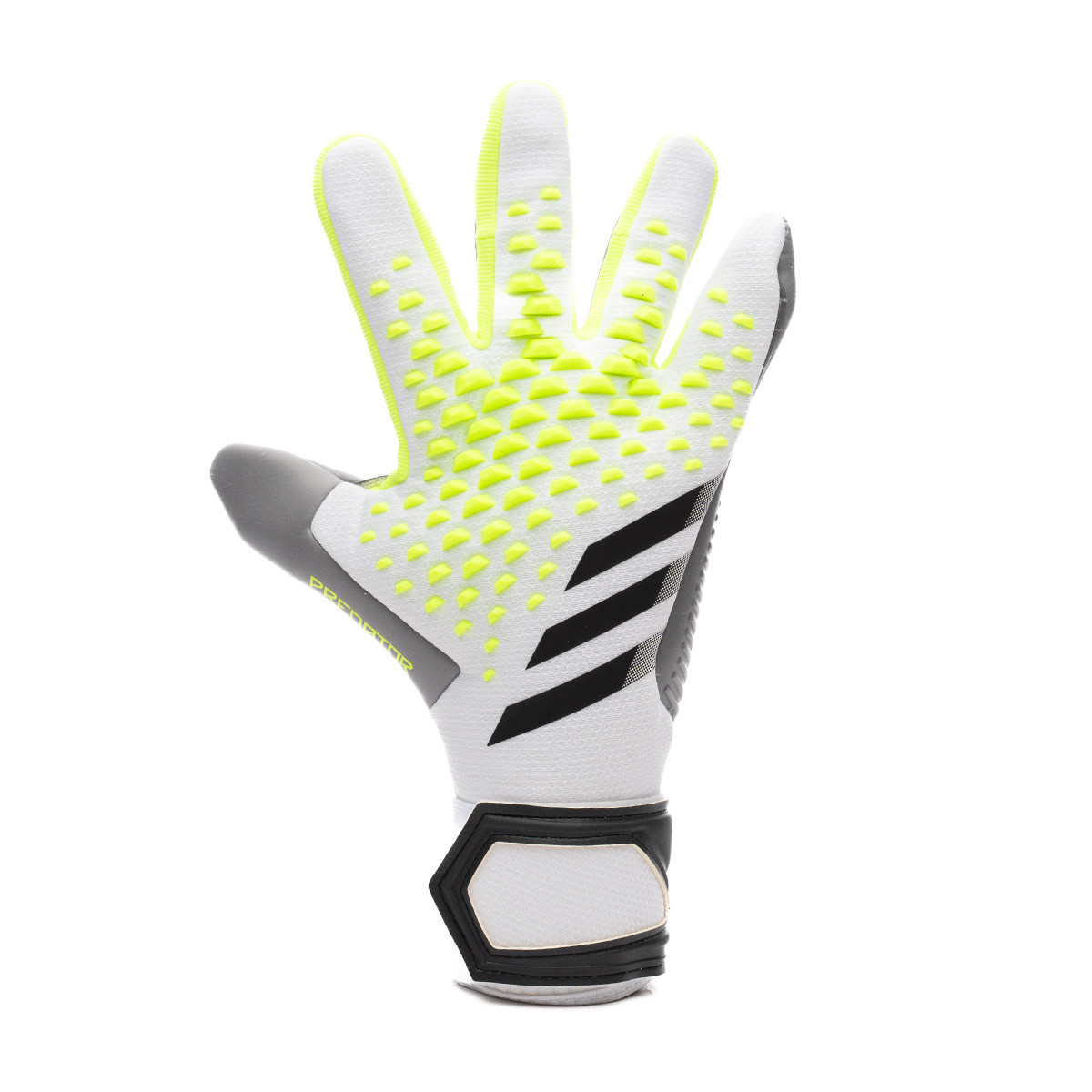 Adidas Predator Gloves Pro Hybrid Goalkeeper White/Lucid Lemon / 10