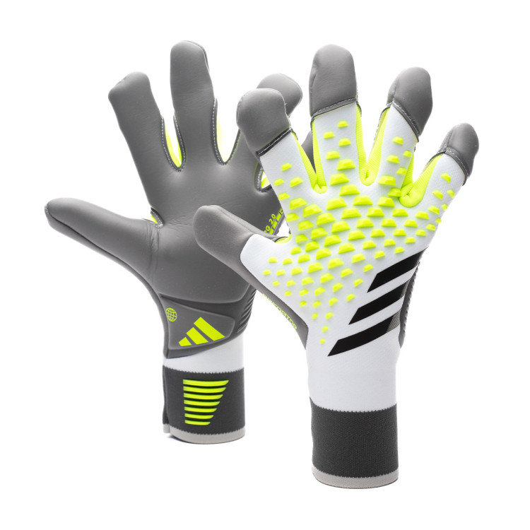 Handschuh adidas Predator Pro Hybrid WeiB Lucid Zitrone Schwarz Futbol Emotion