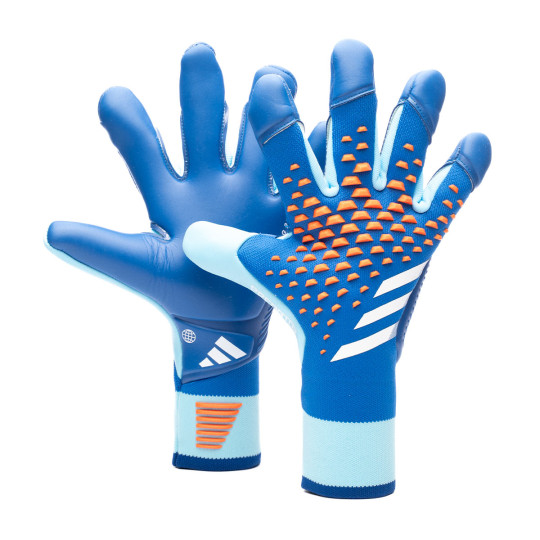Handschuh adidas Predator Pro Hybrid Helles Royal Bliss Blau WeiB Futbol Emotion
