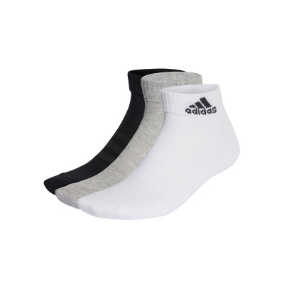 Calcetines adidas Cushion Ankle (3 Pares) Black-White-Grey - Emotion