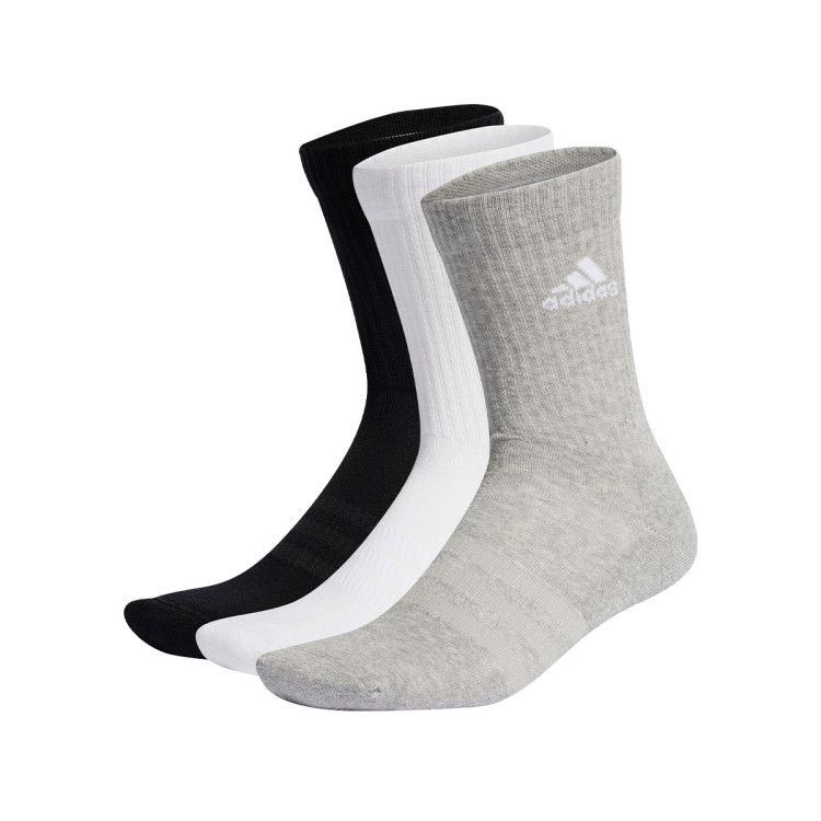 calcetines-adidas-cushion-crew-3-pares-black-white-grey-0