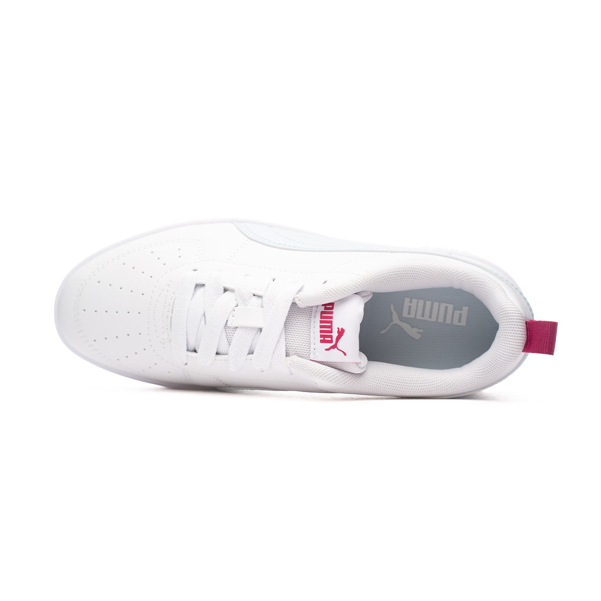 Trainers Puma Kids Rickie - Fútbol White-Icy Emotion Blue-Pinktastic