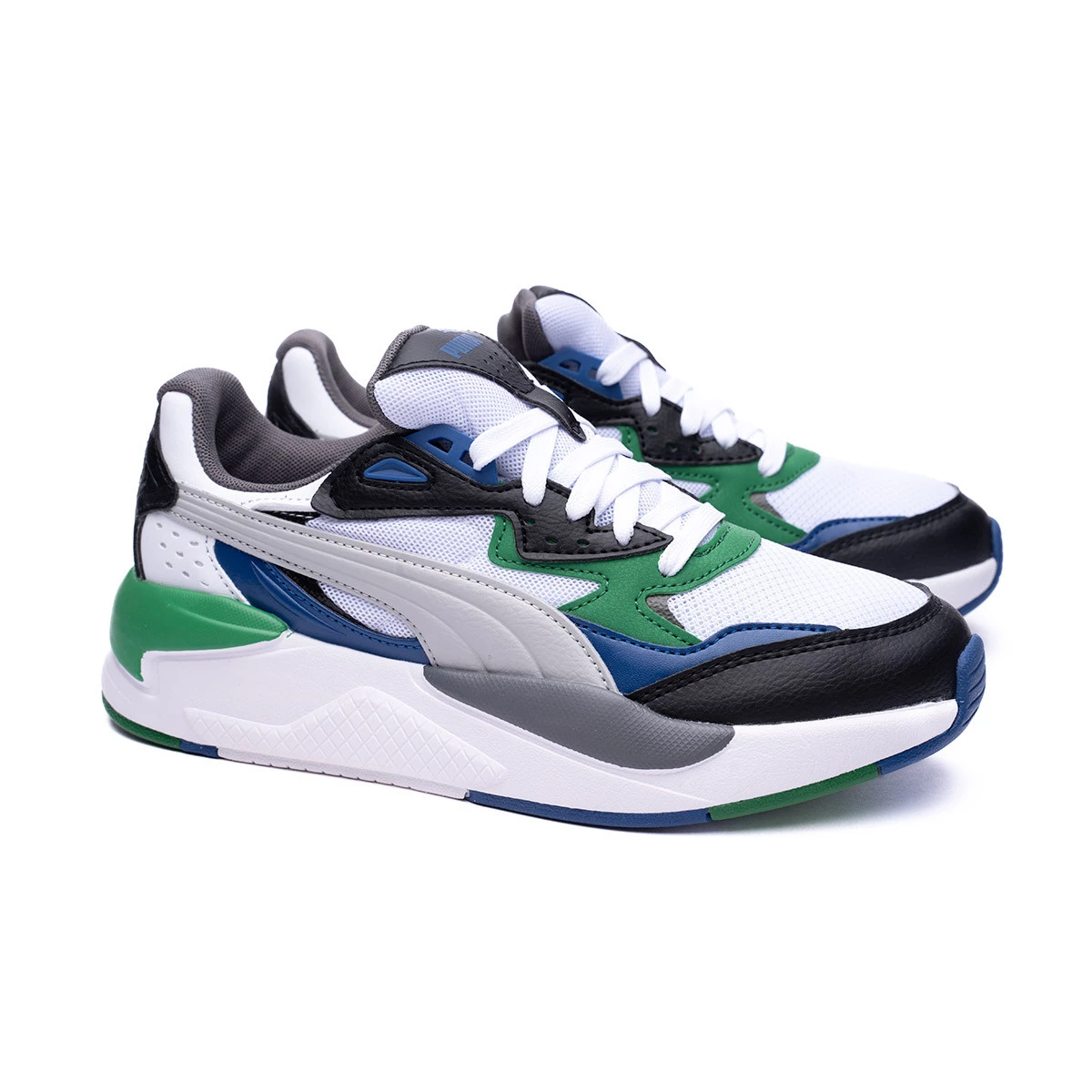 Trainers Puma Kids X Ray Speed White Cool Light Gray Black Archive Green Futbol Emotion