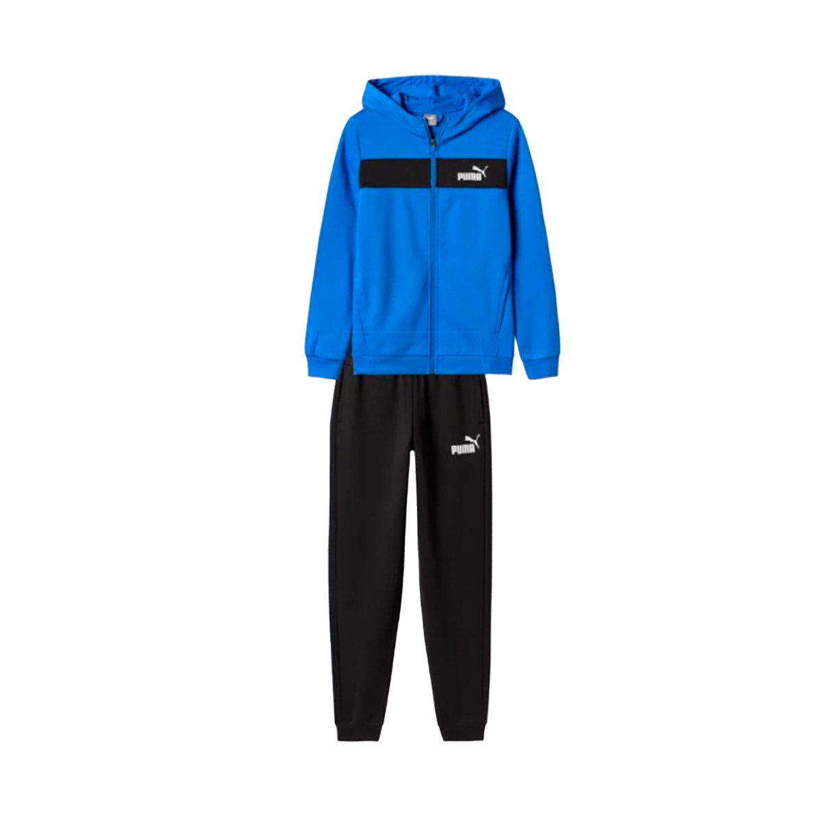 Puma Kids Fz Panel Hooded Track Tracksuit