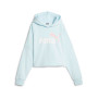 Essentials Logo Cropped Bambina Icy Blue