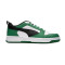 Zapatilla Rebound v6 Low White- Black-Archive Green