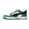Zapatilla Rebound v6 Low White- Black-Archive Green