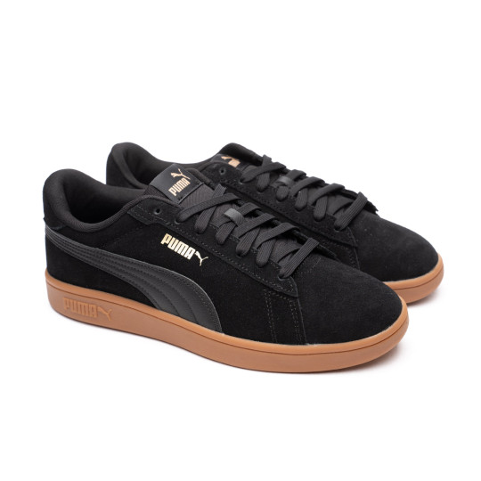 Zapatilla Puma Smash Black- Gold-Gum Fútbol Emotion