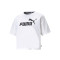 Camiseta Puma Essentials Cropped Logo Mujer