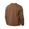 Sudadera Essentials Stacked Logo French Terry Crewneck Mujer Maroon