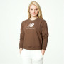 Essentials Stacked Logo French Terry Crewneck Mujer