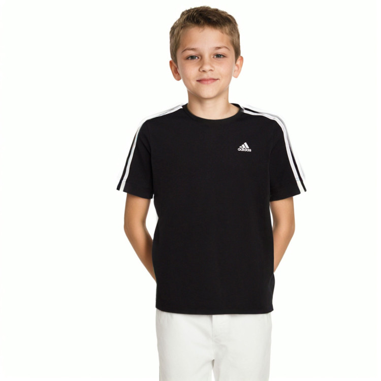 camiseta-adidas-3-stripes-nino-black-white-0