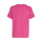 Camiseta 3 Stripes Niña Semi Lucid Fuchsia-White