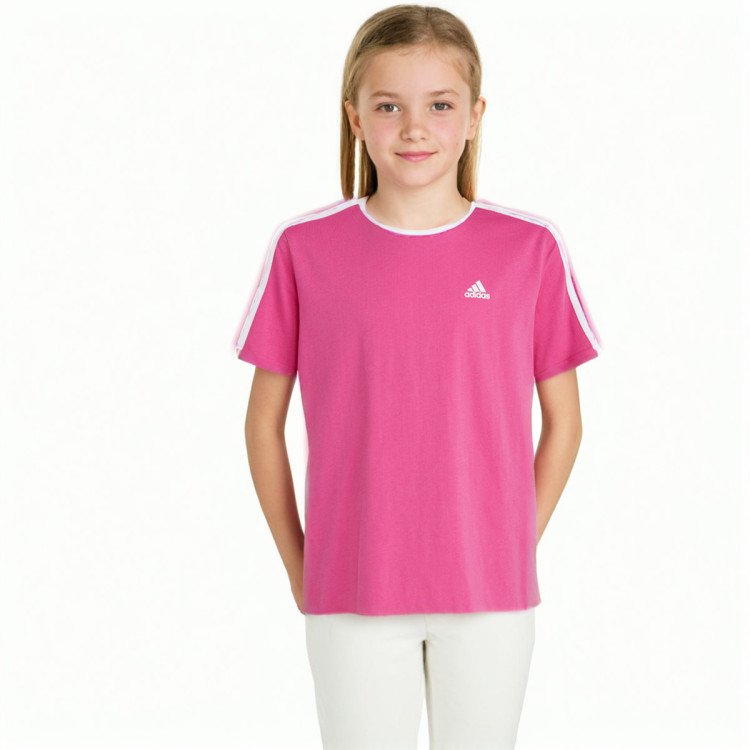 camiseta-adidas-3-stripes-nina-semi-lucid-fuchsia-white-0