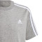 Camiseta 3 Stripes Niño Medium Grey Heather-White