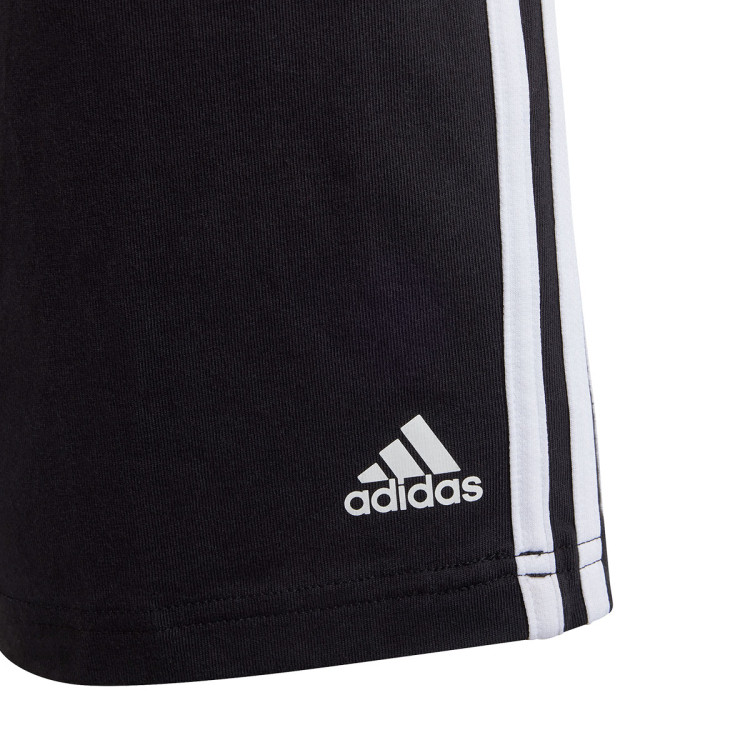 pantalon-corto-adidas-3-stripes-nino-black-white-2