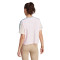 Camiseta 3 Stripes Mujer Clear Pink-Wonder Quartz-Arctic Fusion