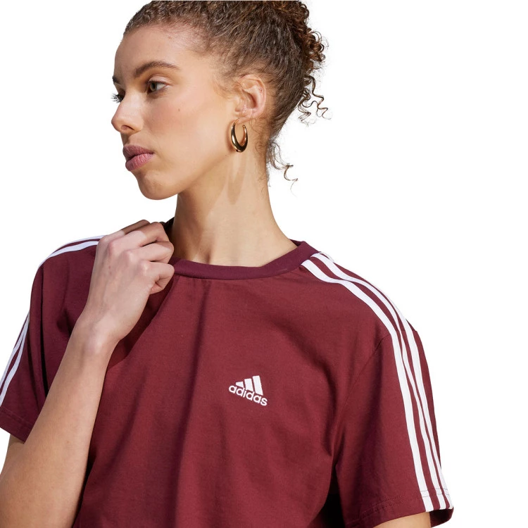 camiseta-adidas-3-stripes-mujer-shadow-red-white-3