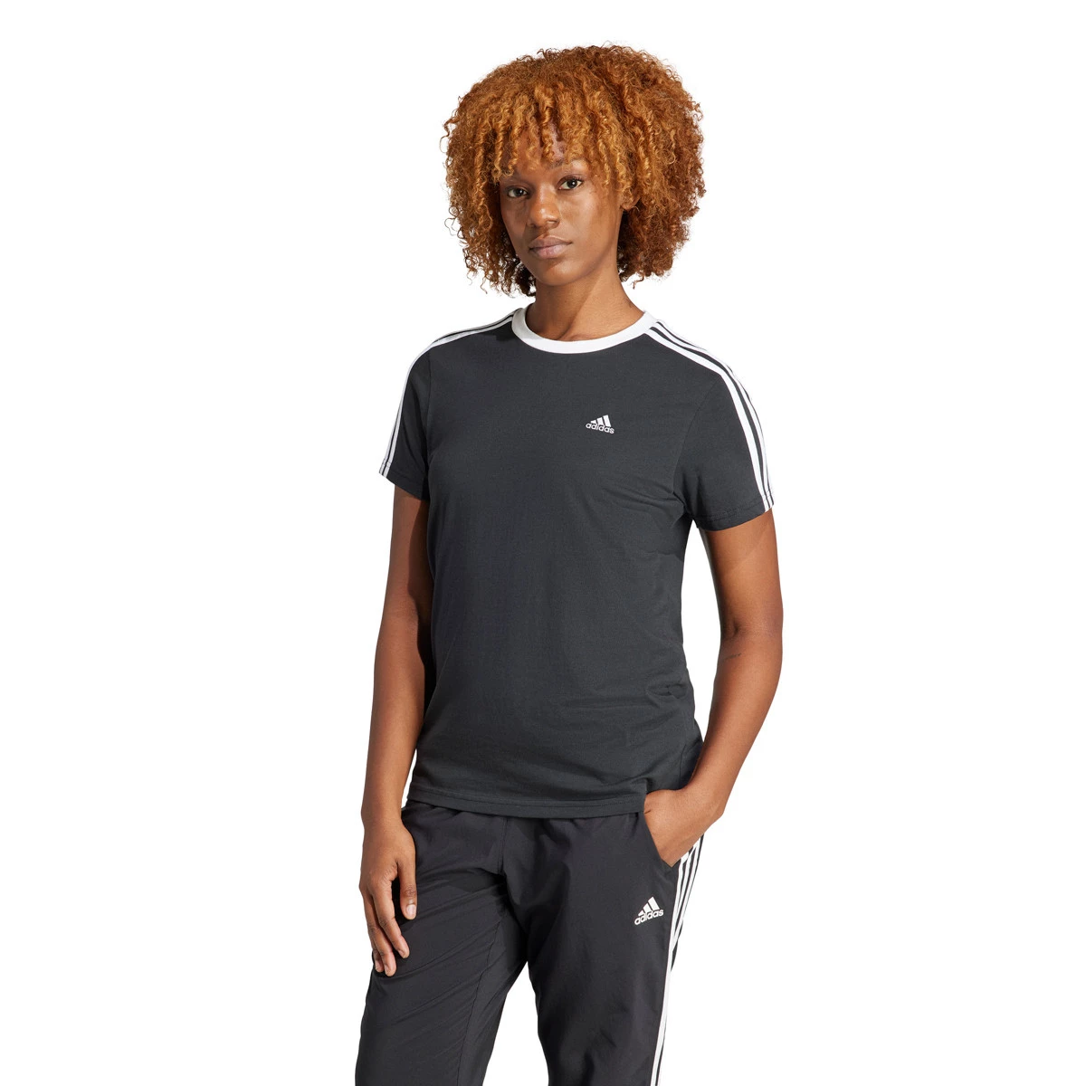 Camiseta adidas best sale 3 stripes mujer