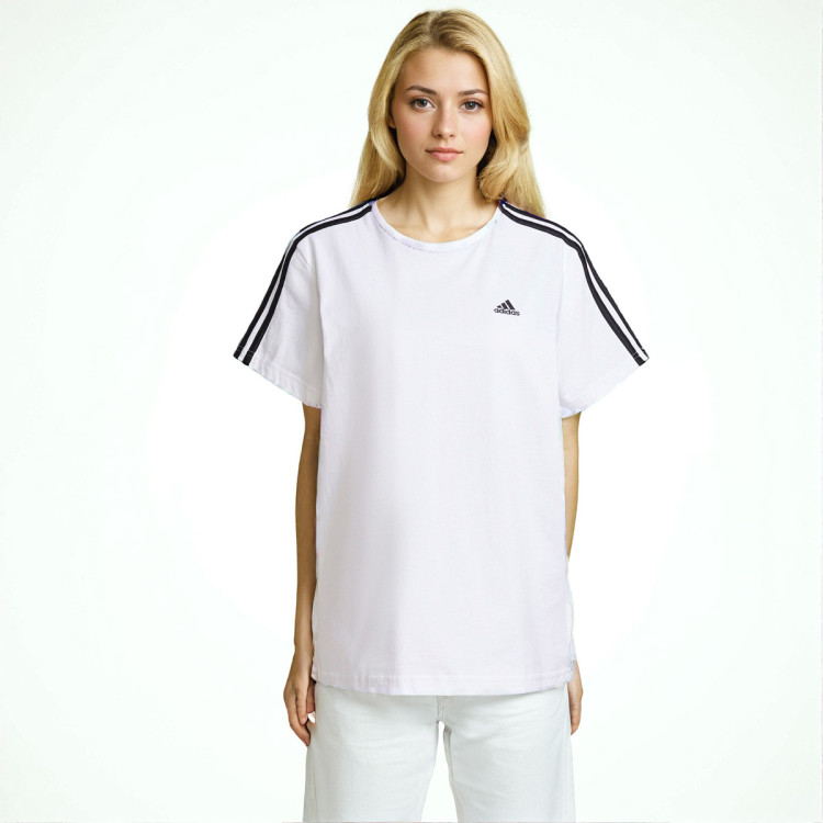 camiseta-adidas-3-stripes-mujer-white-black-0