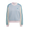 Sudadera 3 Stripes Mujer Wonder Blue-Wonder Quartz-Clear Pink-Arctic F