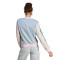 Sudadera 3 Stripes Mujer Wonder Blue-Wonder Quartz-Clear Pink-Arctic F