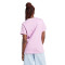 Camiseta 3 Stripes Mujer Bliss Lilac-White