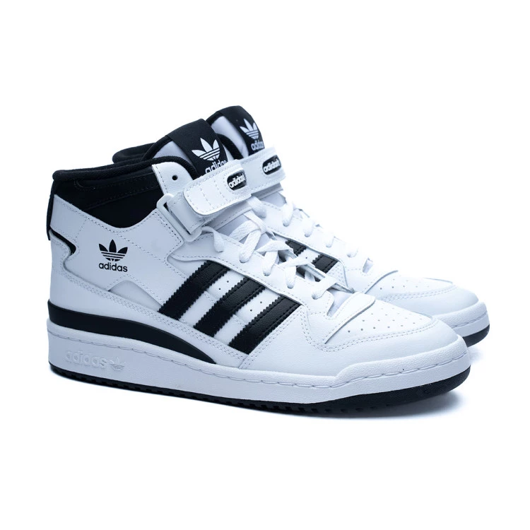 Zapatilla adidas Forum Mid White Core Black White Futbol Emotion