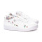 Zapatilla Forum Low Niño White- White-Core Black