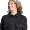 Camiseta Denim Shirt Dress Mujer Medium Black Denim