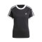 Camiseta 3 Stripe Slim Mujer Black